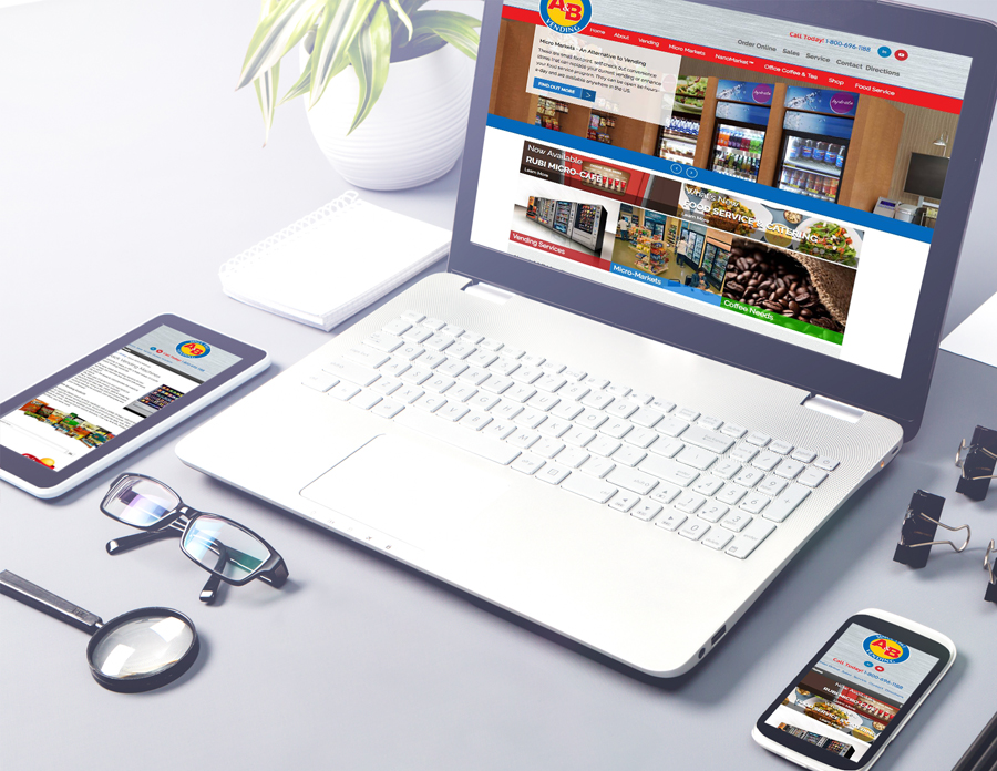 AB Vending Responsive Website
