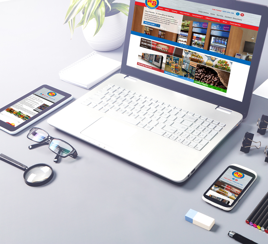 AB Vending Responsive Website