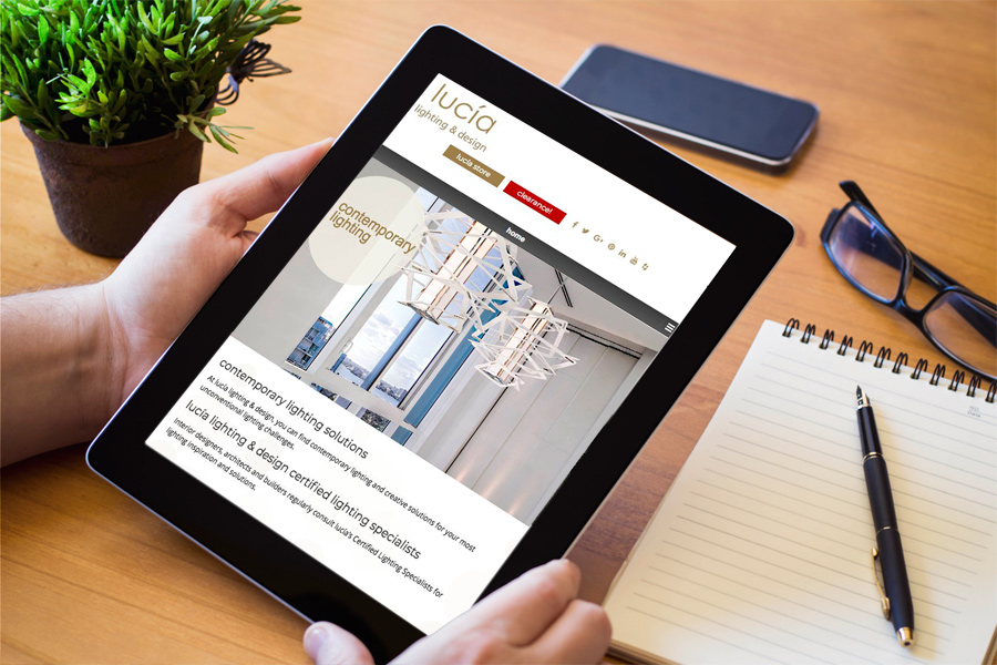 Lucia Responsive Site Tablet