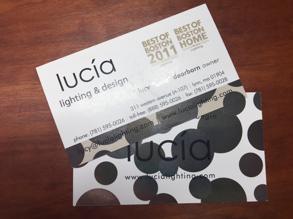 Lucia Foil Business Card