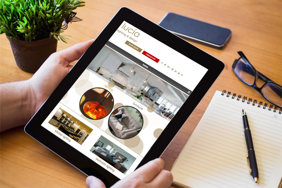 Lucia Responsive Site Tablet