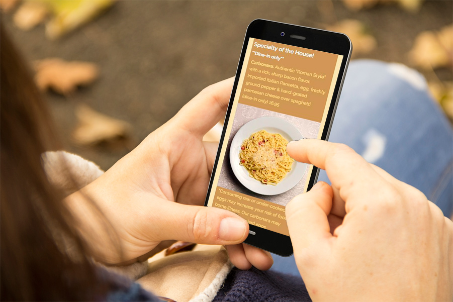 Twyrl Responsive Site on phone