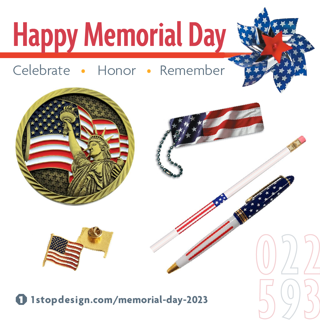 Get Memorial Day Promo Items from 1-Stop Design Shop