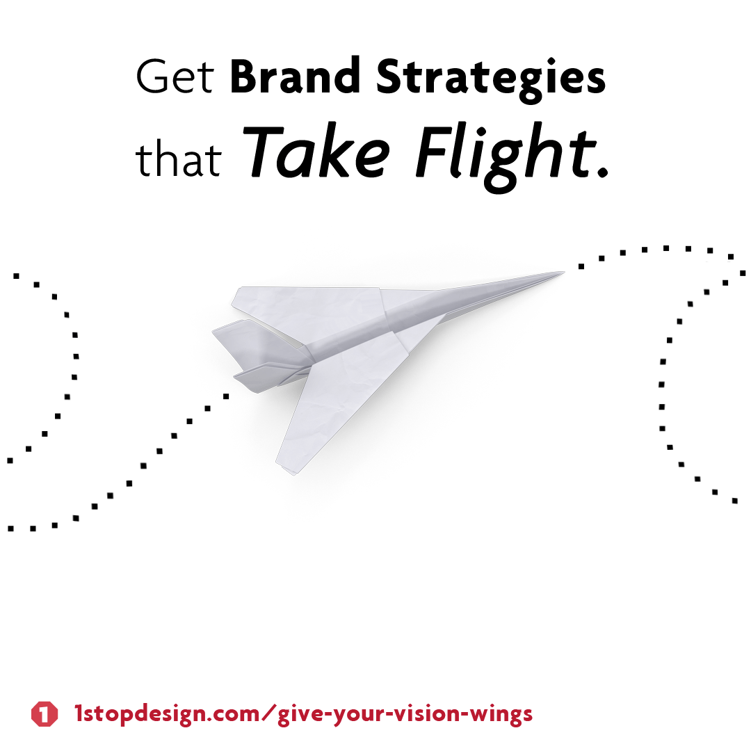 Get creative marketing from 1-Stop Design Shop and watch your brand take flight!